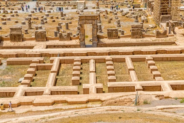 Persépolis sitio de restauración — Foto de Stock