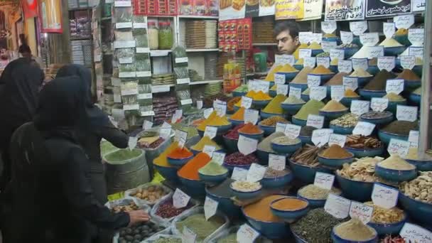 Shiraz Vakil basaren kryddor — Stockvideo