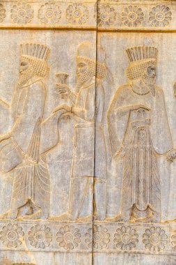 Soylular kabartma ayrıntı Persepolis