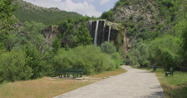 Wasserfall Krcic in Knin — Stockvideo