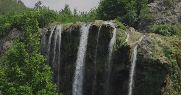 Waterfall Krcic in Knin — Stock Video