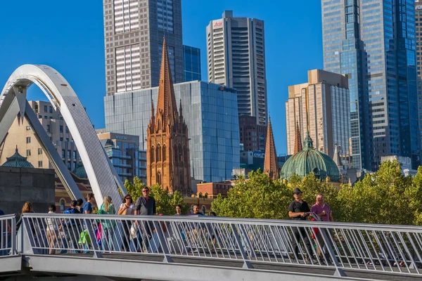 Passarela de Melbourne Southbank — Fotografia de Stock