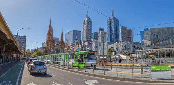 Estación de tranvía Melbourne Flinders Street — Foto de Stock