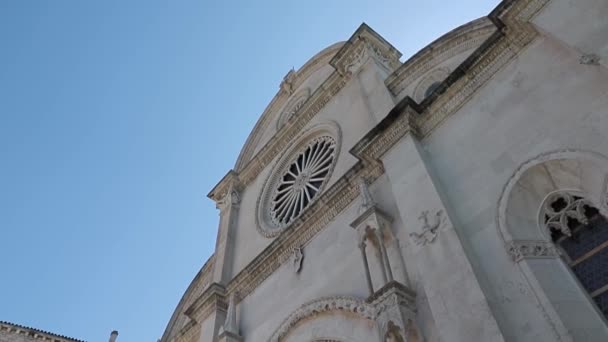 Sibenik kathedraal van St. James — Stockvideo