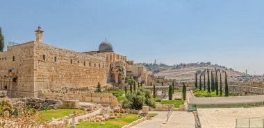 Solomon temple ve Mescid-i Aksa Minare Jerusalem