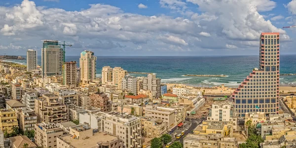 Tel Aviv Luftaufnahme — Stockfoto