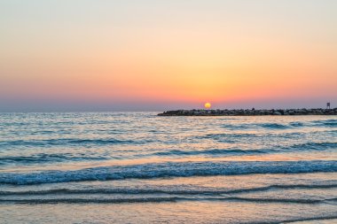 Deniz günbatımı Tel Aviv