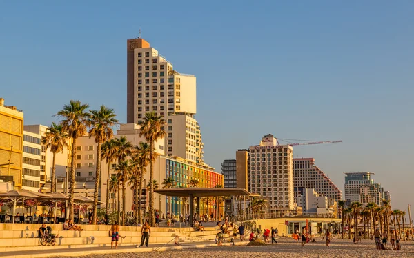 Tel Aviv riviera and hotels — Stock Photo, Image