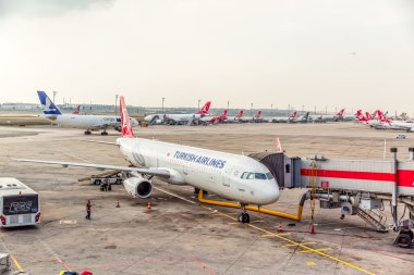 Istanbul'da yolcu uçakları