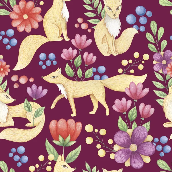 Cut foxes pattern