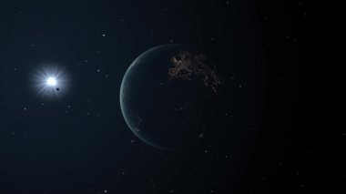 3D Dünya ve Ay 'ı görüntüledi