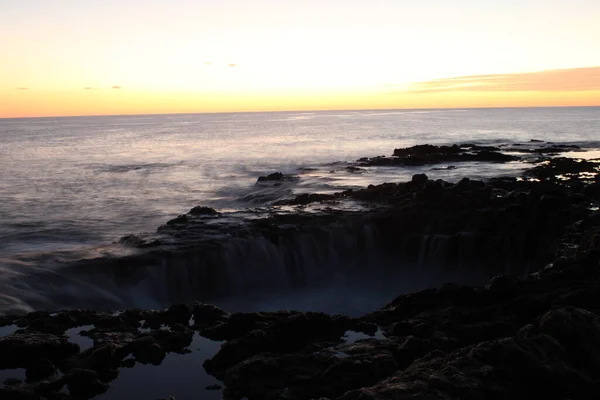 Bloqueo Volcánico Costa Isla Gran Canaria — Foto de Stock