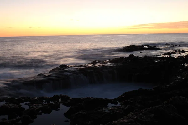 Soffiata Vulcanica Sulla Costa Dell Isola Gran Canaria — Foto Stock