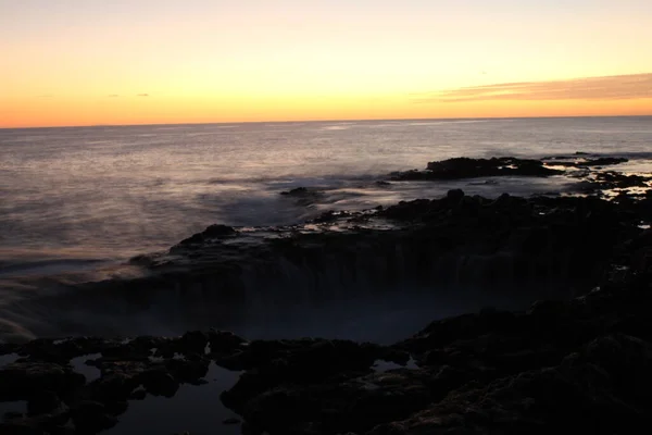 Soffiata Vulcanica Sulla Costa Dell Isola Gran Canaria — Foto Stock