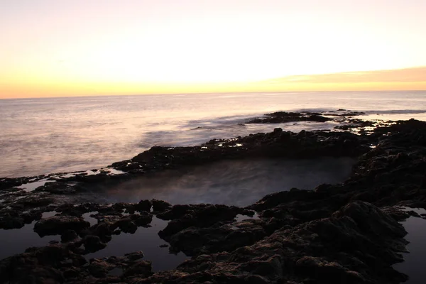 大加那利岛海岸的火山口 — 图库照片
