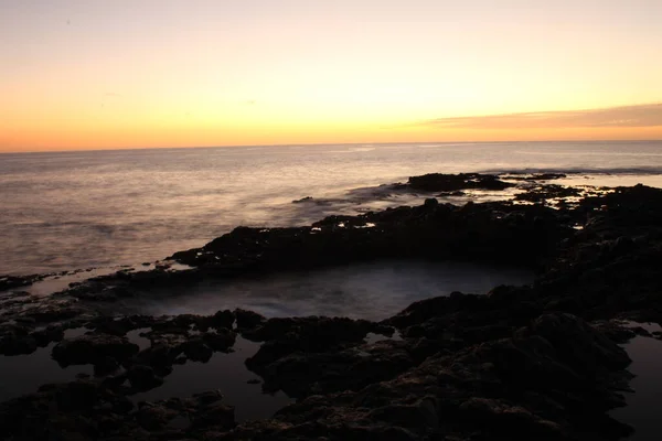 Floração Vulcânica Costa Ilha Gran Canaria — Fotografia de Stock