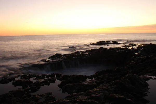 Bloqueo Volcánico Costa Isla Gran Canaria — Foto de Stock