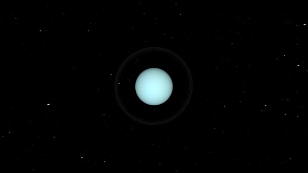 Vedere Planeta Uranus — Videoclip de stoc