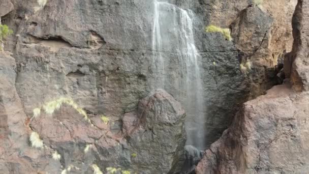 Schöne Wasserfälle Bei Los Azulejos — Stockvideo