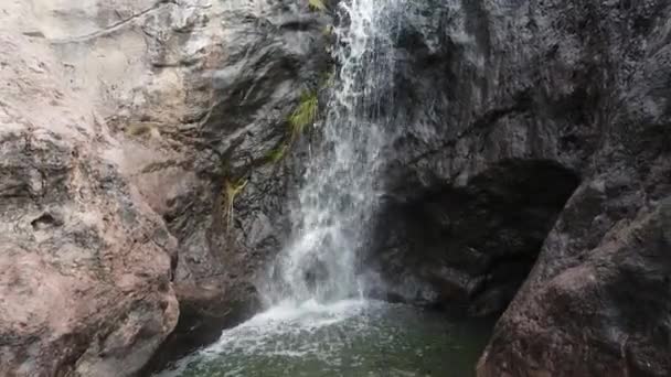 Beautiful Waterfalls Los Azulejos — Stock Video