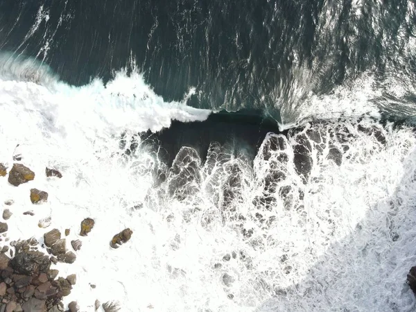 Drone View Rocky Beach — Stock Photo, Image