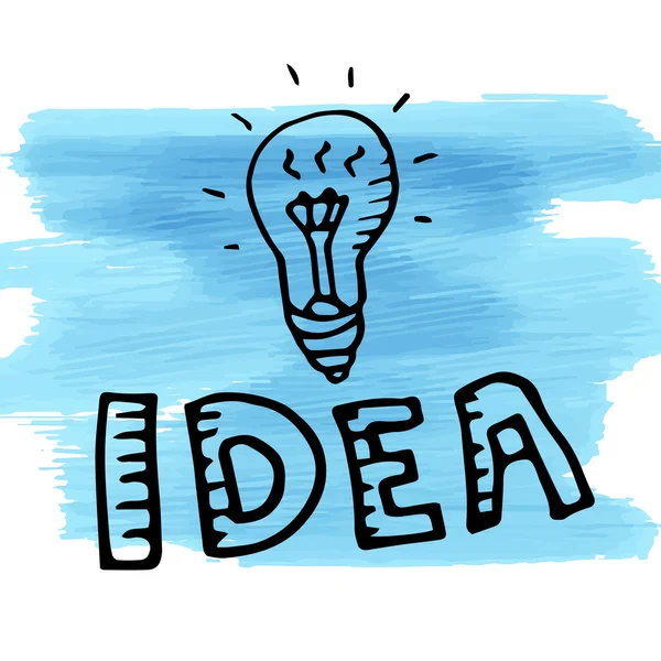 Φως μπλε σημείο ακουαρέλα ιδέα doodle σχεδίου φως — Διανυσματικό Αρχείο