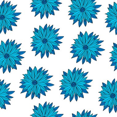 Parlak renk güzel yaz tatlı çiçek seamless modeli