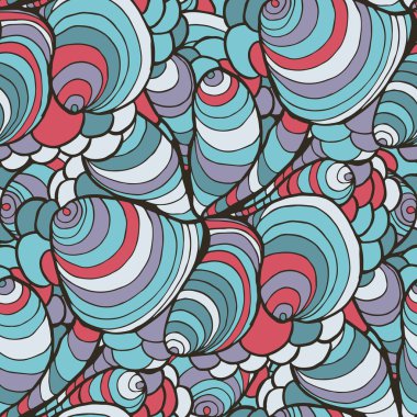 Kusursuz, soyut el yapımı dalgalar, dalgalı arka plan. Duvar kağıdı, şablon dolguları, web sayfası arka planı, yüzey dokuları için kusursuz desen kullanılabilir. Muhteşem, dikişsiz çiçek arkaplanı.