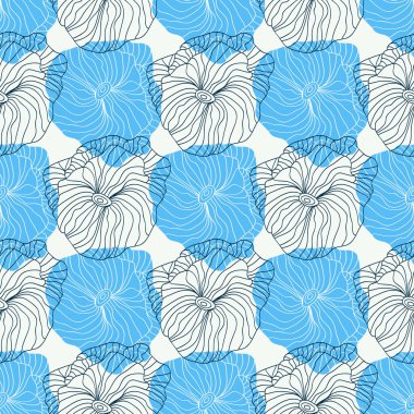 Vektör çiçek desenli çiçekli doodle tarzında. Nazik, Bahar