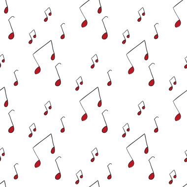 soyut müzik Dikişsiz desen arka plan vektör çizim tasarımınız için