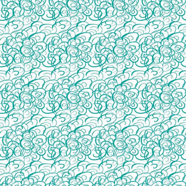 Motif abstrait dessin à la main vague de boucle lumineuse zigzag — Image vectorielle