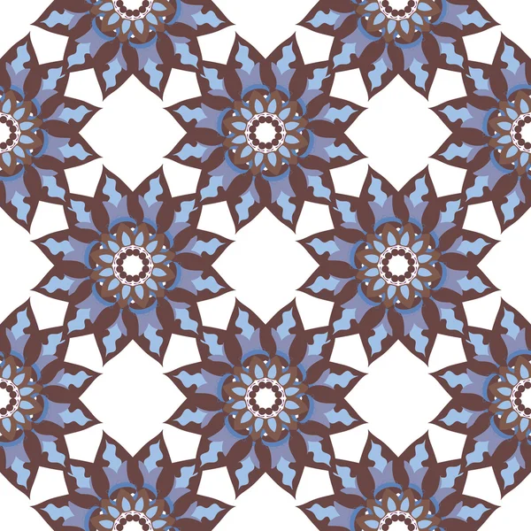 Mandala motif sans couture. Vintage. Fond dessiné à la main. Islam, Arabe, Indien, motifs ottomans . — Image vectorielle