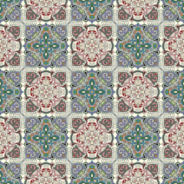 Magnifique motif Vintage sans couture. Ornement. Inhabituel. Motif indien. Pour votre design . — Image vectorielle