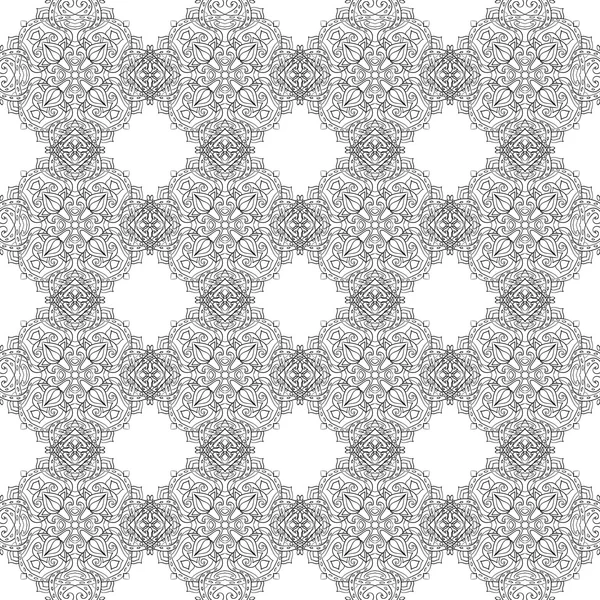 Magnifique motif Vintage sans couture. Ornement. Inhabituel. Motif indien. Pour votre design . — Image vectorielle