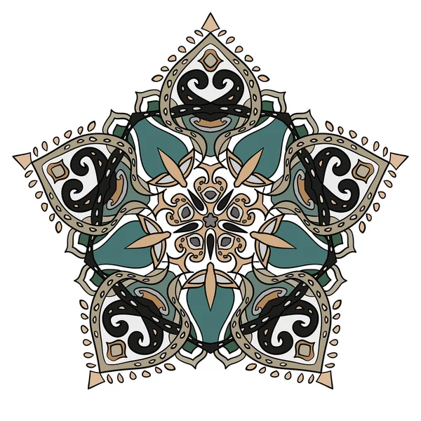 Mandala. Hermoso adorno. Patrón vintage. Para su diseño . — Vector de stock