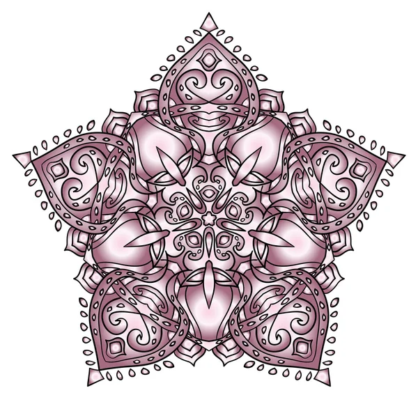 Mandala. Hermoso adorno. Patrón vintage. Para su diseño . — Vector de stock