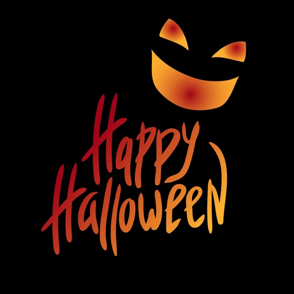 Inscripción. Feliz Halloween. Celebración. El día de los Muertos. Letras. Para su diseño . — Vector de stock