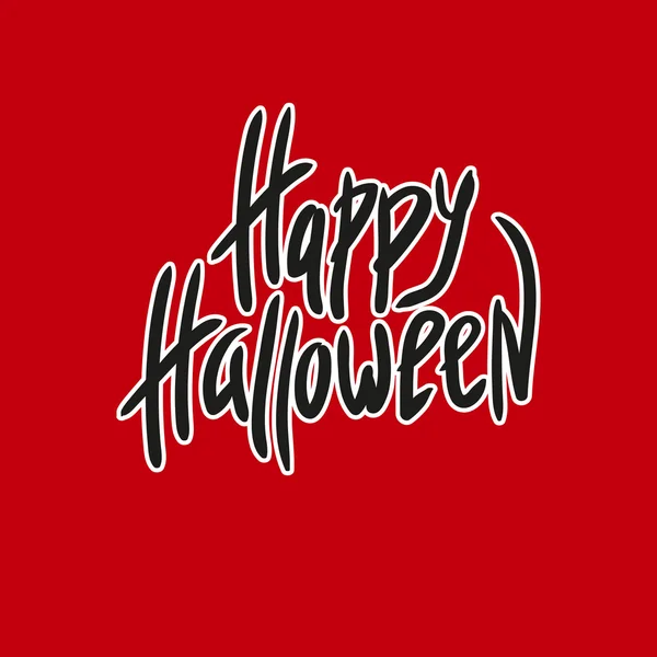 Inscripción. Feliz Halloween. Celebración. El día de los Muertos. Letras. Para su diseño . — Vector de stock