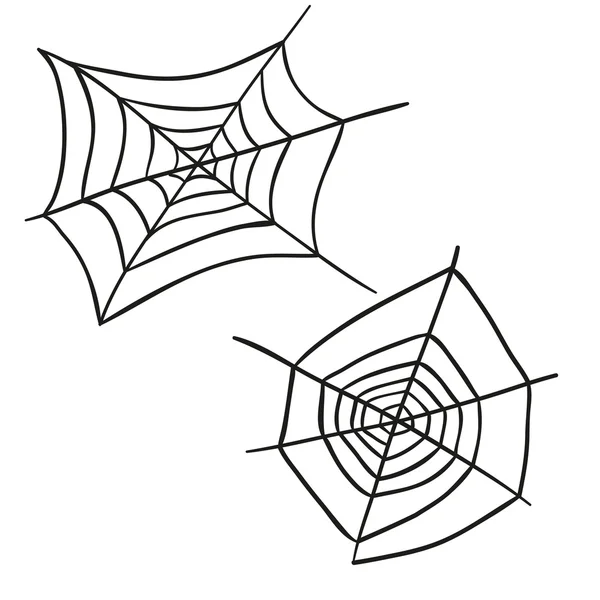 Spiderweb. Halloween. Ünnepe. A halottak napja. A design — Stock Vector