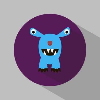 Canavar simgeleri. Halloween. Kutlama. Tüm Azizler Günü. Karakter. Web. tasarımınız için