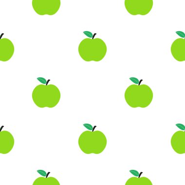 Sorunsuz elma desen. Meyve. Lezzetli ve sağlıklı yemek. Diyet. Düz tasarım