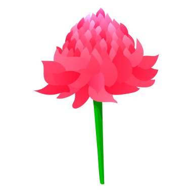 Düz biçimli vektör simgesi. Kızıl. Kokulu çeşni. Taze kök sebze, baharat serpme, çiçek. Doğal ve sağlıklı yiyecekler. Dokunulmazlığı güçlendirmek için. Tasarımın için..