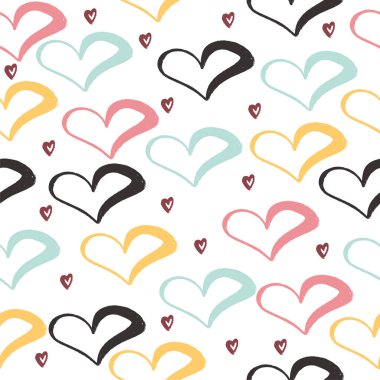 Kusursuz desen. Kalp. Tebrik kartları ve ambalaj için. Tasarımın için..