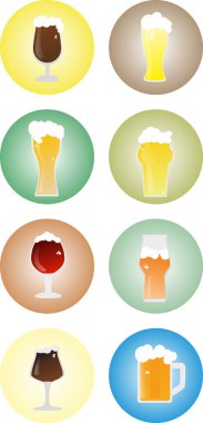 Sekiz bira bardağı simgesi