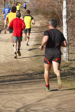 Erkekler Atletizm kaçakçıları bir yarış. Açık devre