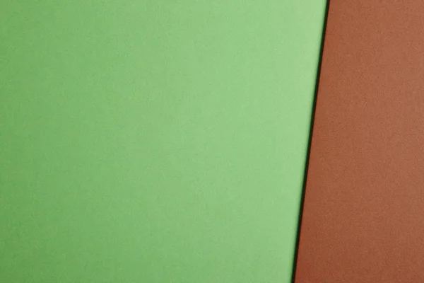Farbige Kartons Hintergrund in grünen und braunen Tönen. Kopierraum — Stockfoto