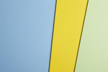 Renkli carboards arka plan mavi sarı yeşil tonda. Kopya spa