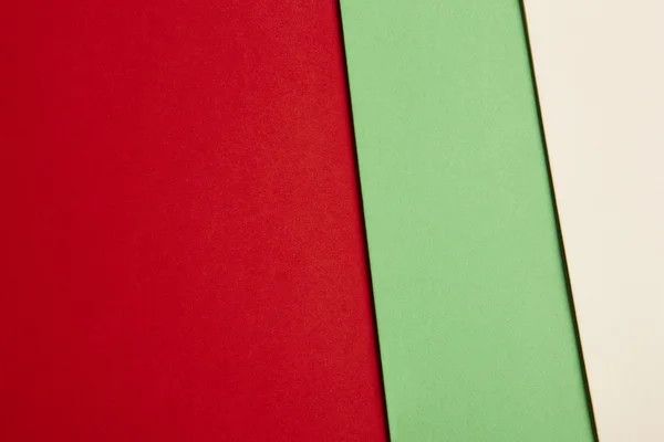 在红色绿色米色色调的彩色的 carboards 背景。复制 spac — 图库照片