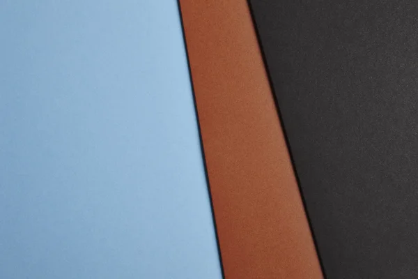 Χρωματιστά χαρτόνια με φόντο μπλε καφέ μαύρο τόνο. Αντίγραφο σπα — Φωτογραφία Αρχείου