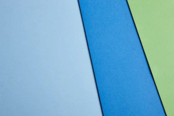 彩色的硬纸板背景在蓝色的绿色色调。复制空间. — 图库照片